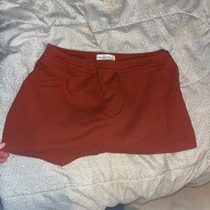 Burnt orange Abercrombie skort